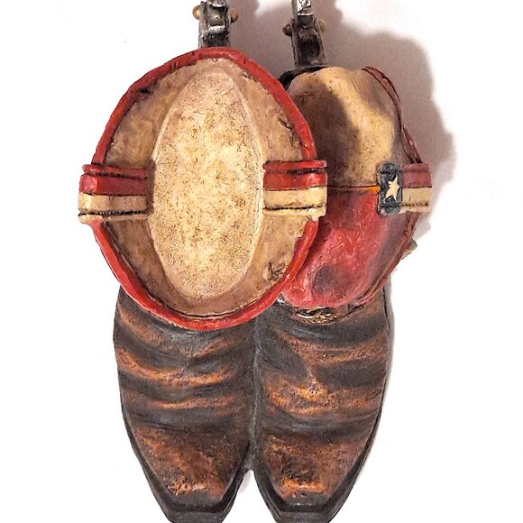 🤠 Western Cowboy Boot Ceramic Figurine – Rustic Home Décor Accent - Picture 8 of 8